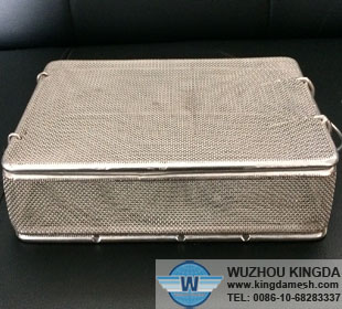 Stainless steel basket with lid 