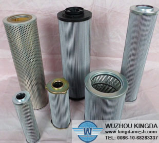 Woven mesh filter element