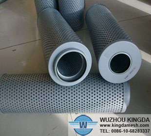 Woven mesh filter element