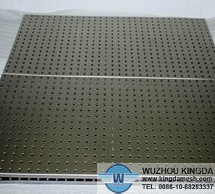 Perforated steel panel