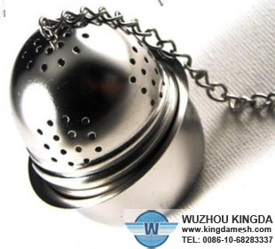 Wire mesh round tea strainer