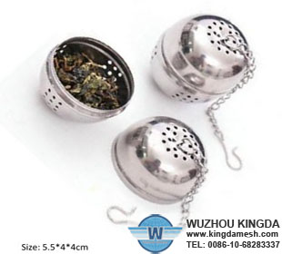 Wire mesh round tea strainer