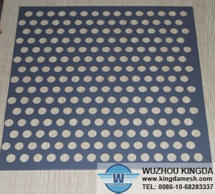 Perforated powder coated panels