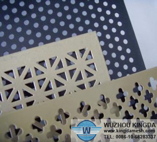 Decorative perforated stainless steel sheet