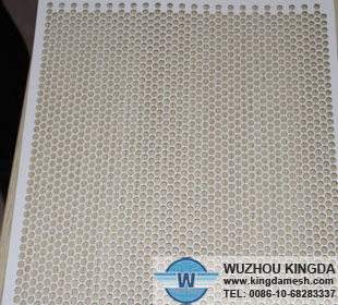 Decorative perforated stainless steel sheet