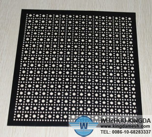 Decorative perforated stainless steel sheet