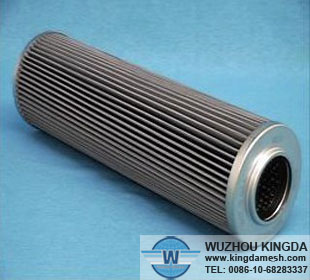 Stainless pleated mesh filter