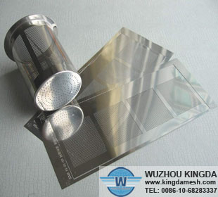 Etching screen filter