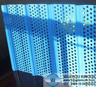 Perforated metal air screen