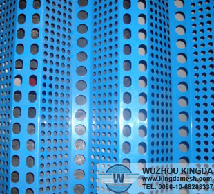 Perforated metal air screen