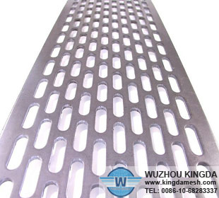 Decorative slotted sheet metal