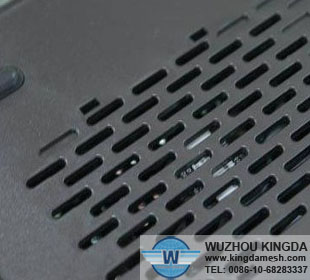 Decorative slotted sheet metal