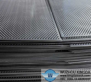 Perforated mesh panel