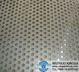 Perforated aluminum railing