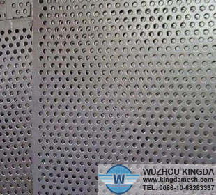 Perforated aluminum railing