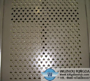 Perforated mesh security screen