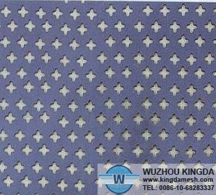 Perforated mesh security screen