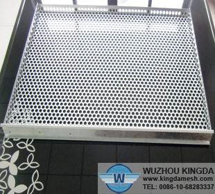 Stainless steel perforated trays