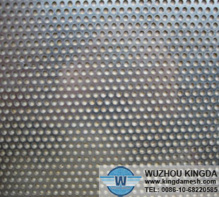 Punched stainless mesh