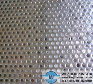 Punched stainless mesh