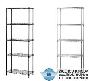 Steel wire shelving