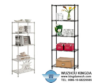 Steel wire shelving