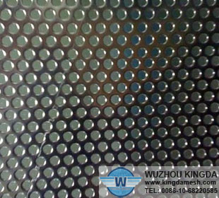 Stainless steel sheets with holes