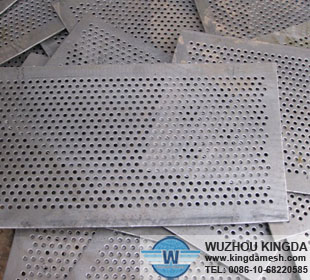 Stainless steel sheets with holes