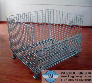 Collapsible mesh cage
