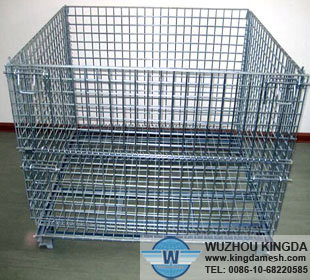 Collapsible mesh cage