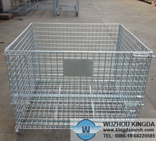 Wire mesh cage pallet