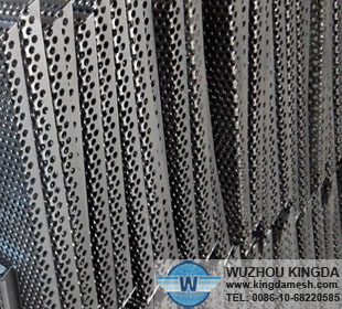 Perforated metal storage