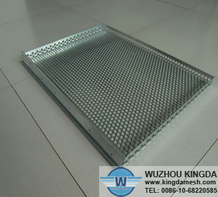 Perforated metal storage