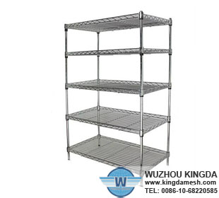 Metal shelving racks