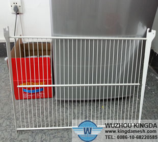 Metal fridge shelves