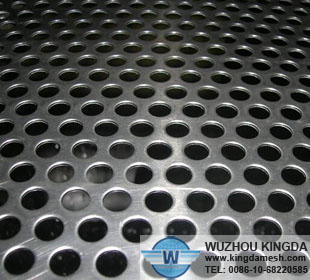 Stainless sheet with holes