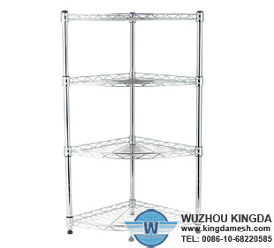 Wire metal shelves