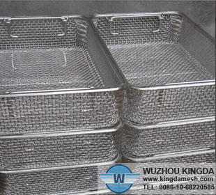 Wire mesh stacking trays