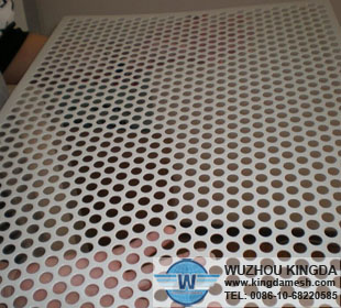 Punched metal screen