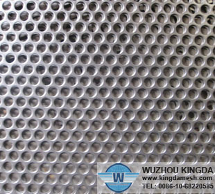 Punched metal screen