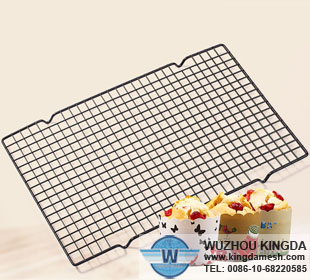 Powder coated wire grids black