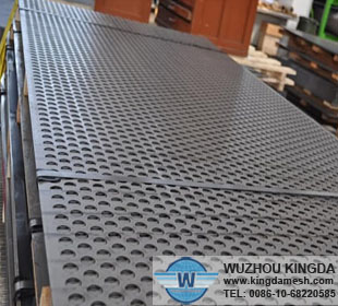 Perforated aluminum security mesh