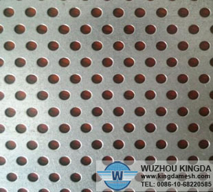 Perforated aluminum security mesh