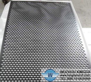 Perforated metal black