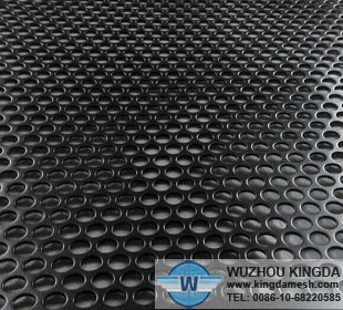 Perforated metal black