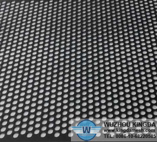 Perforated metal black