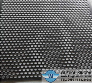 Perforated metal black