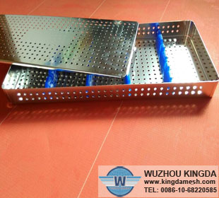 Stainless steel perforated basket