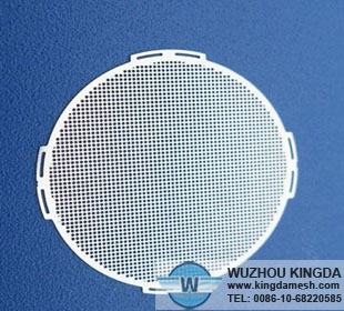 Metal speaker grill sheet