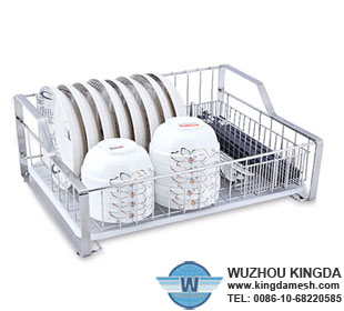 Dish rack with drainer